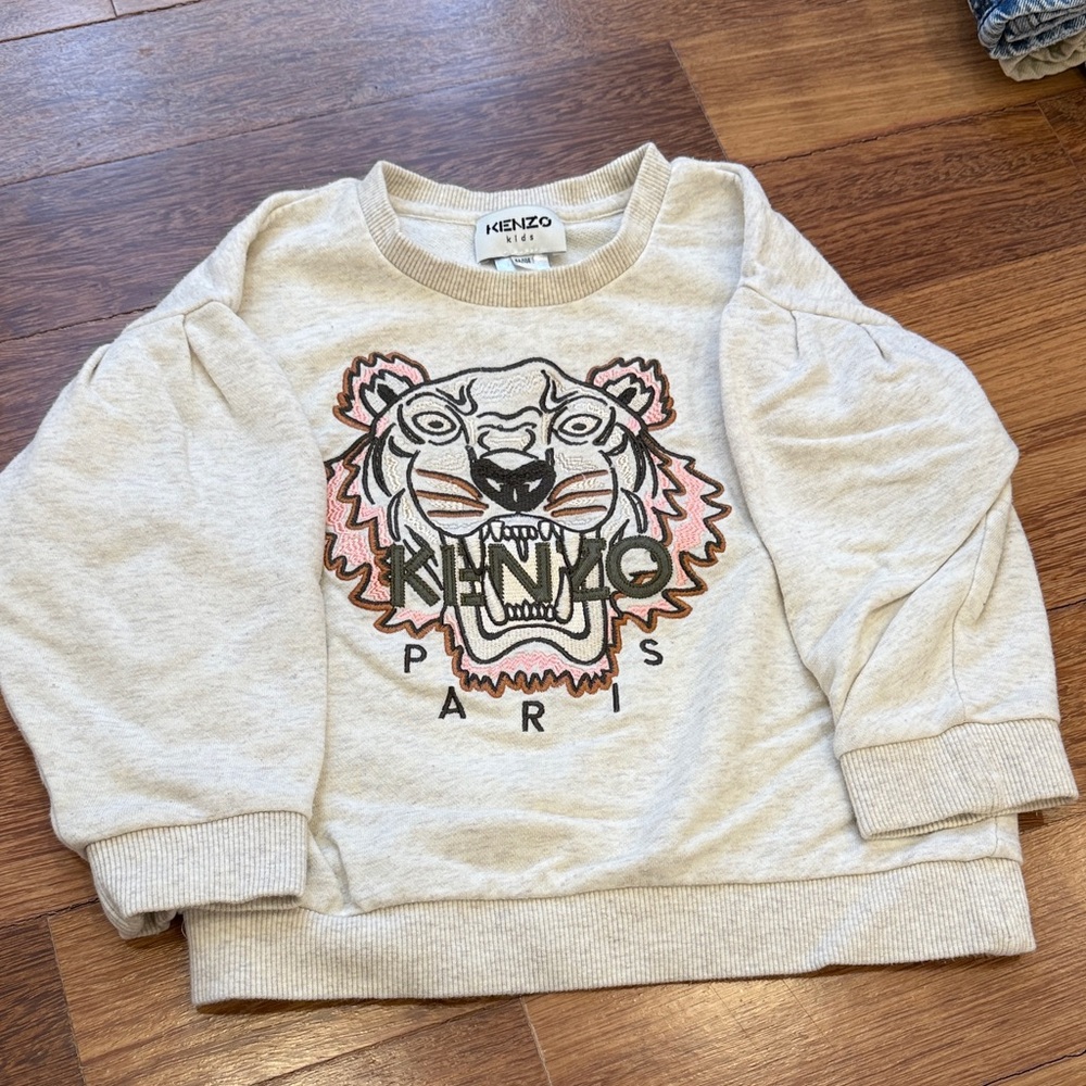 Kenzo Kids Beige Tiger Sweatshirt